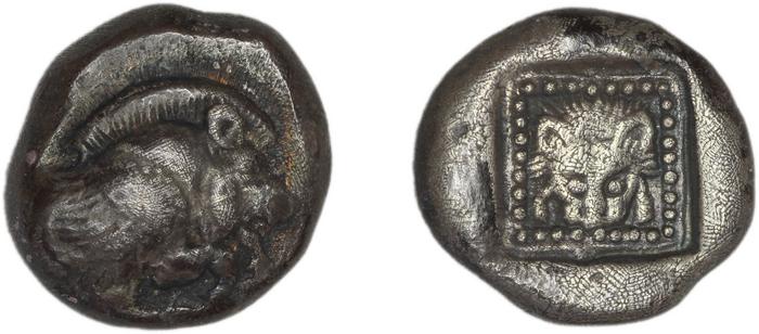 Samos Barron 1966 Lyd-Mil drachms, реверс, bm
