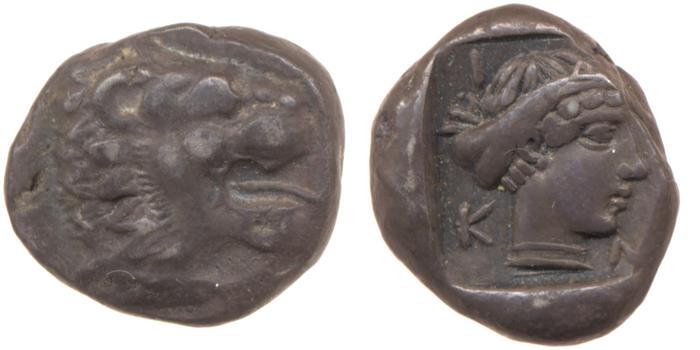 Cnidus Cahn 1970 Series VI, реверс, bm