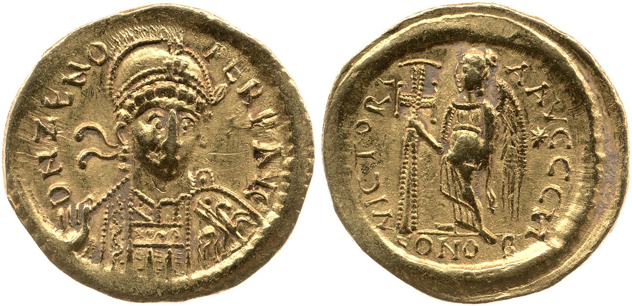 RIC X Zeno (East) 929, аверс, bm
