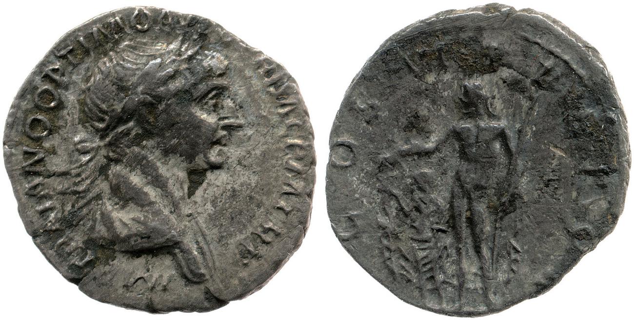 RIC II Trajan 298, аверс, Британский музей
