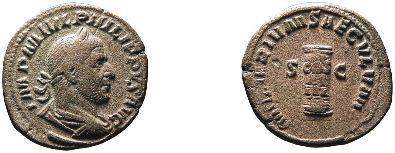 obverse RIC IV Philip I 157A