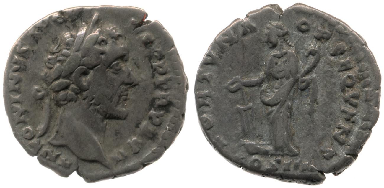 RIC III Antoninus Pius 286a, аверс, Британский музей