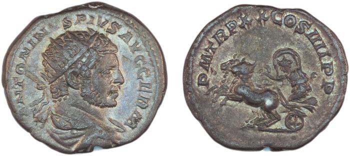 реверс RIC IV Caracalla 284A