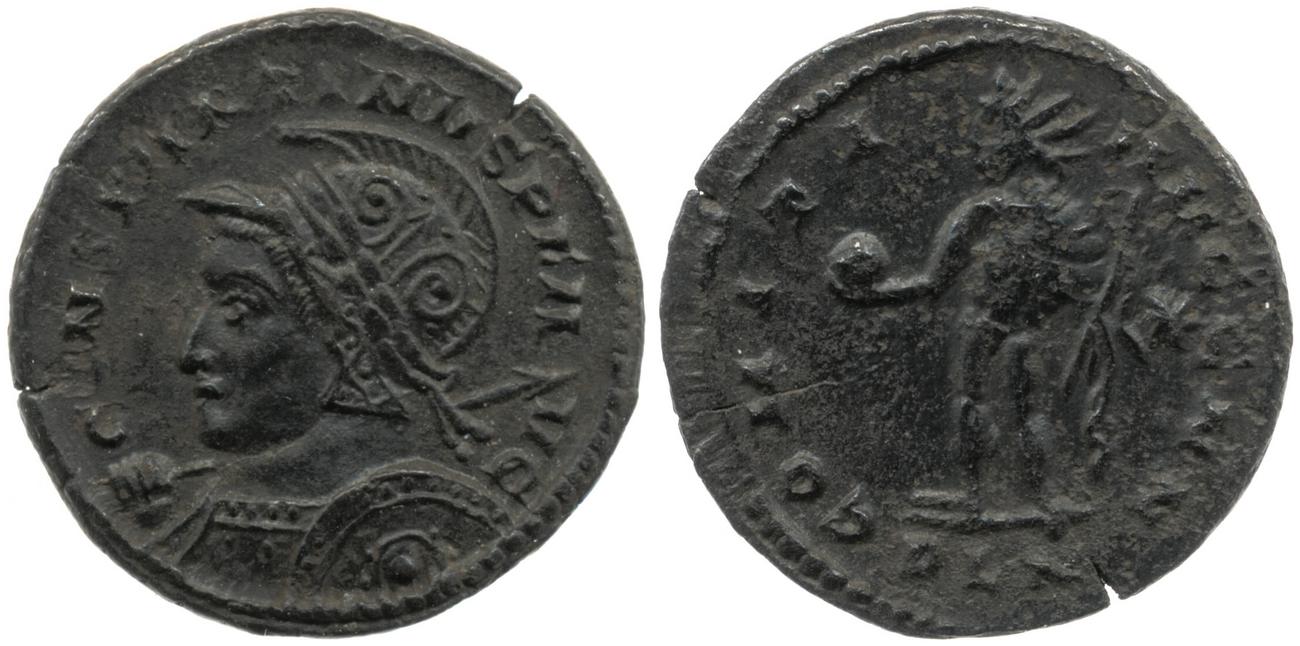 RIC VI Londinium 166, аверс, Британский музей