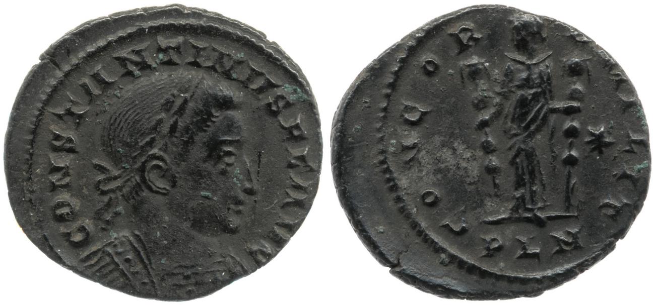 RIC VI Londinium 195, аверс, Британский музей