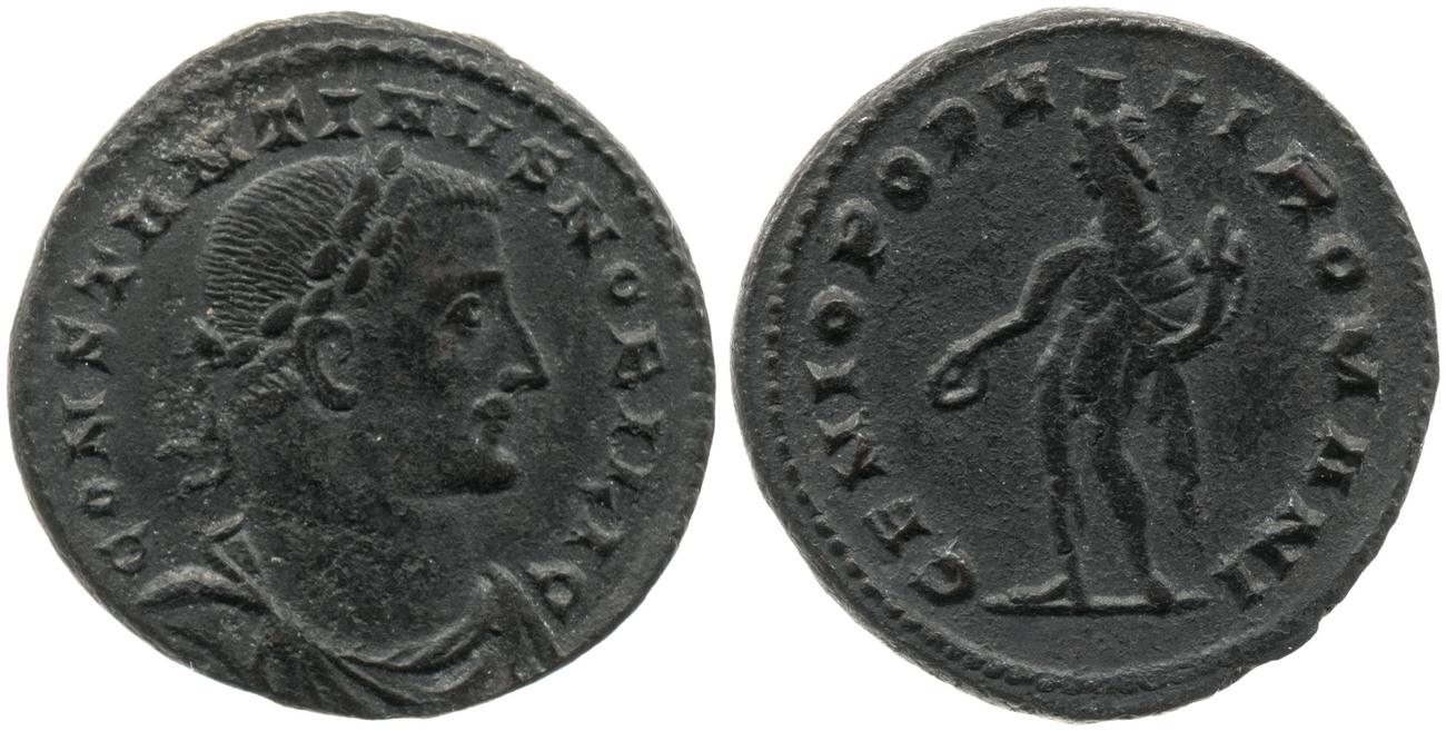 RIC VI Londinium 66, аверс, Британский музей