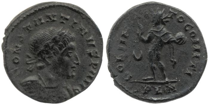 RIC VII Londinium 140, реверс, Британский музей