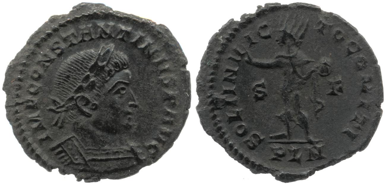 RIC VII Londinium 8, аверс, Британский музей