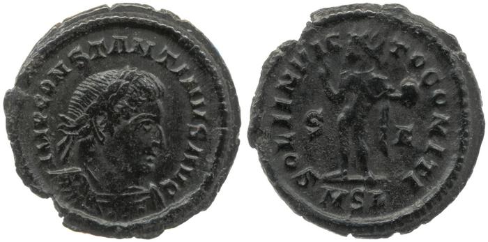 RIC VII Londinium 32, реверс, Британский музей
