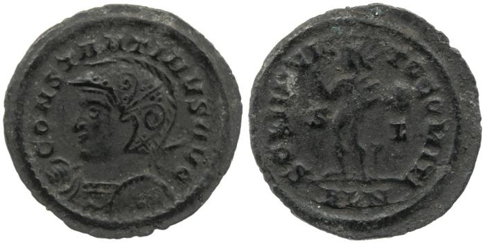 RIC VII Londinium 17, реверс, Британский музей