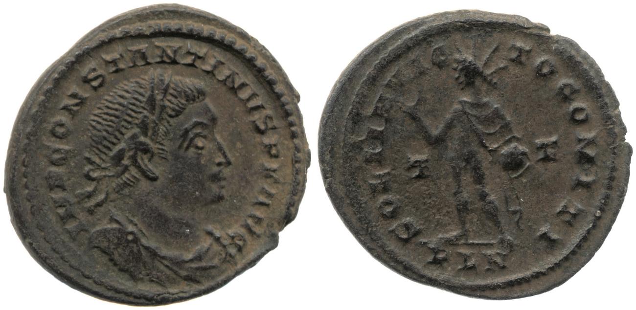 RIC VI Londinium 122, аверс, Британский музей