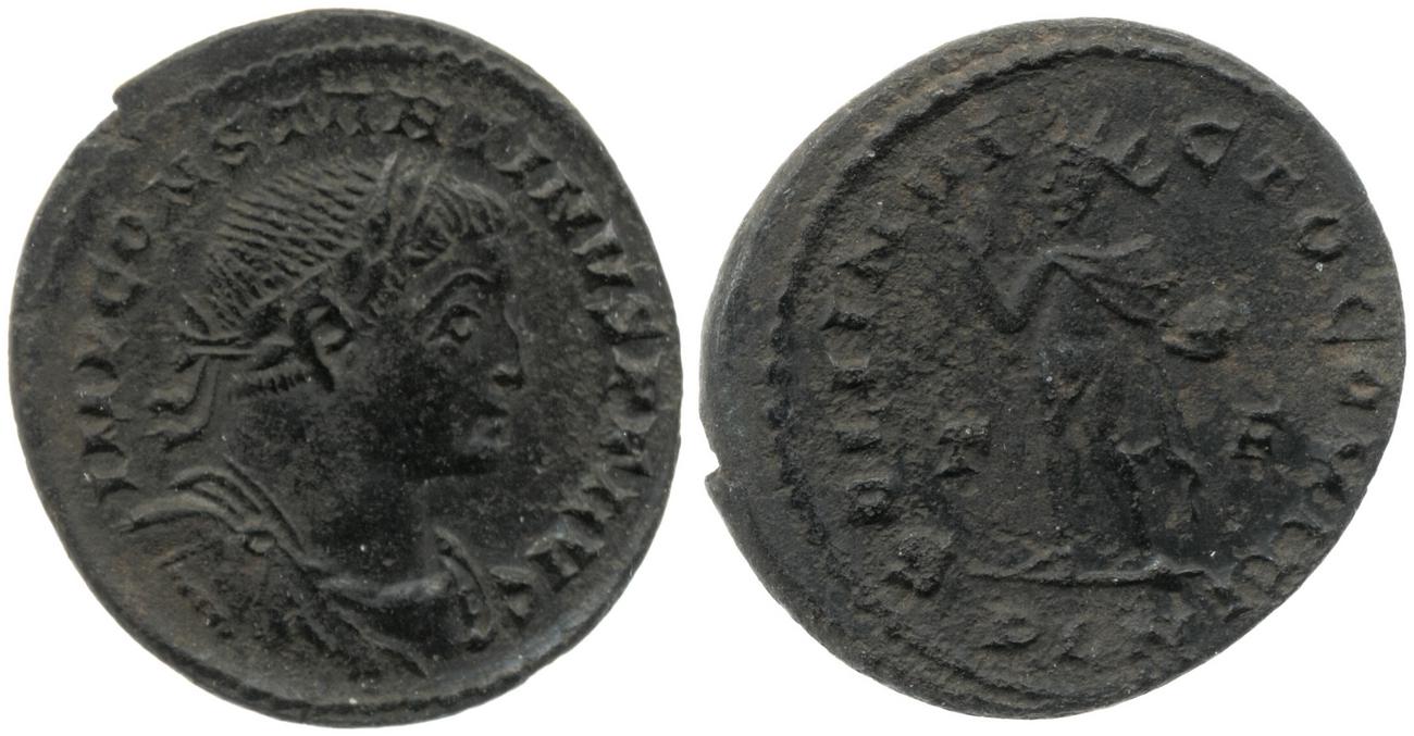 RIC VI Londinium 122, аверс, Британский музей