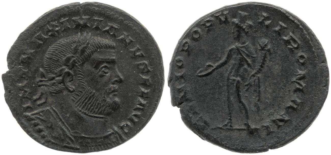 RIC VI Londinium 23b, аверс, Британский музей