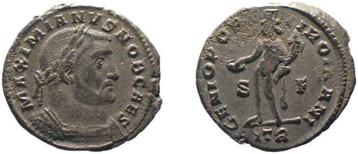 RIC VI Treveri 535b, реверс, Британский музей