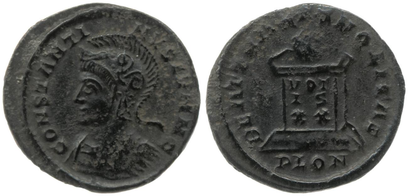 RIC VII Londinium 287, аверс, Британский музей