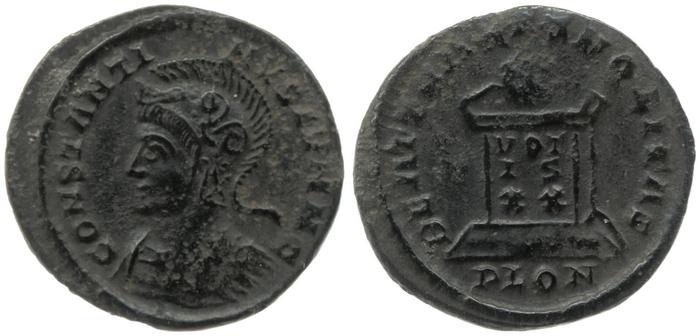 RIC VII Londinium 287, реверс, Британский музей