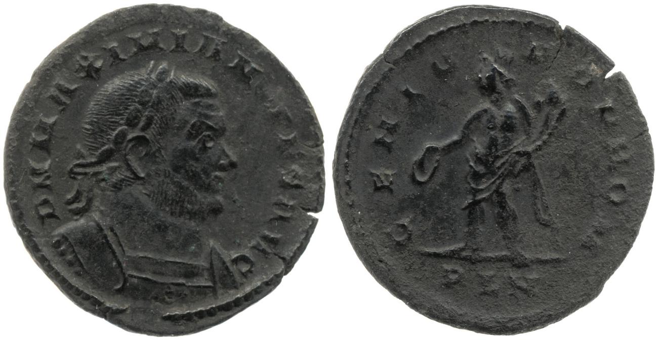RIC VI Londinium 90, аверс, Британский музей
