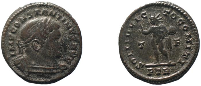 RIC VI Treveri 870, реверс, bm