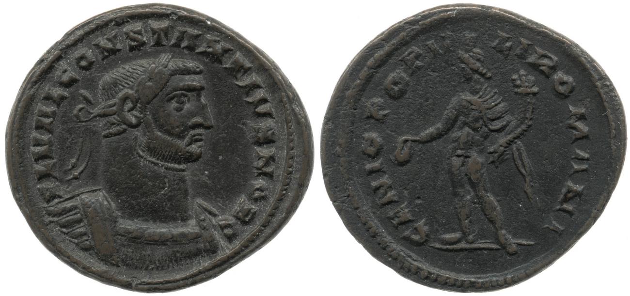 RIC VI Londinium 14a, аверс, Британский музей