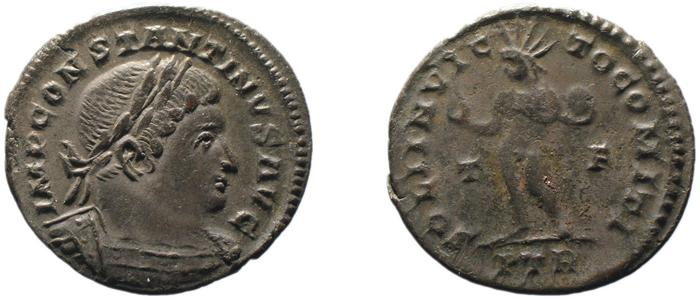 RIC VI Treveri 870, реверс, bm