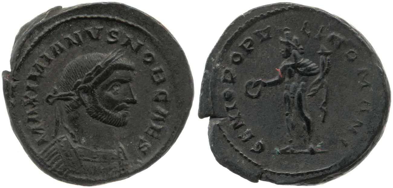 RIC VI Londinium 15, аверс, Британский музей