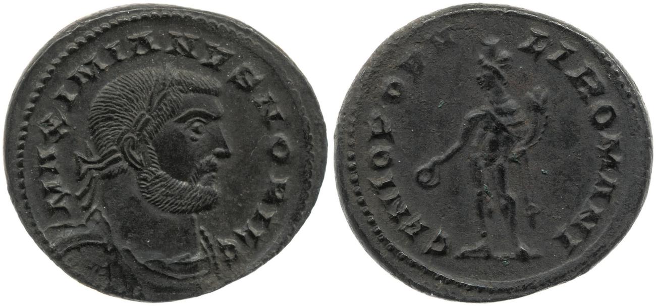 RIC VI Londinium 34, аверс, Британский музей