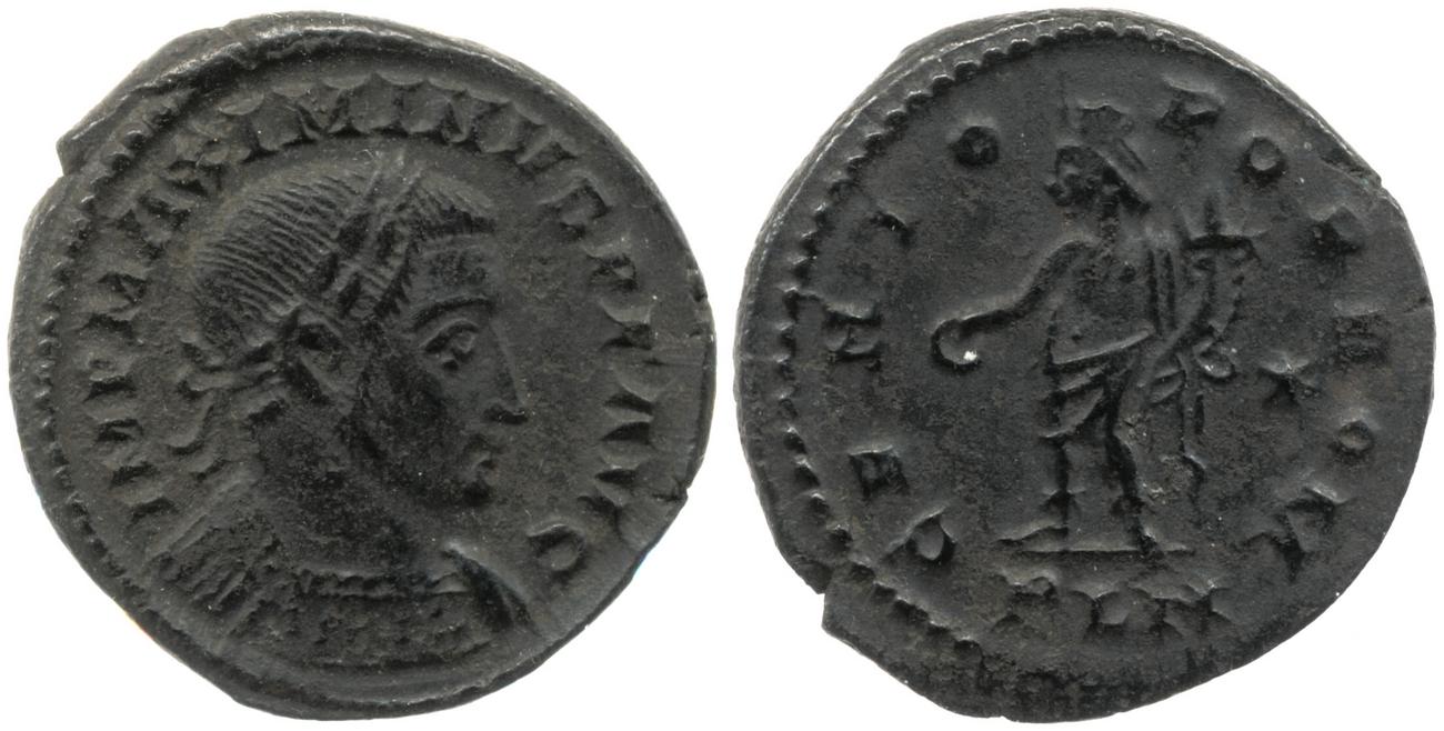 RIC VI Londinium 209b, аверс, Британский музей