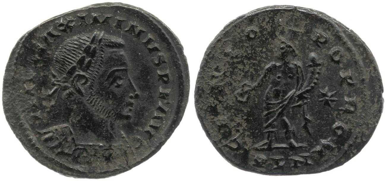 RIC VI Londinium 209b, аверс, Британский музей