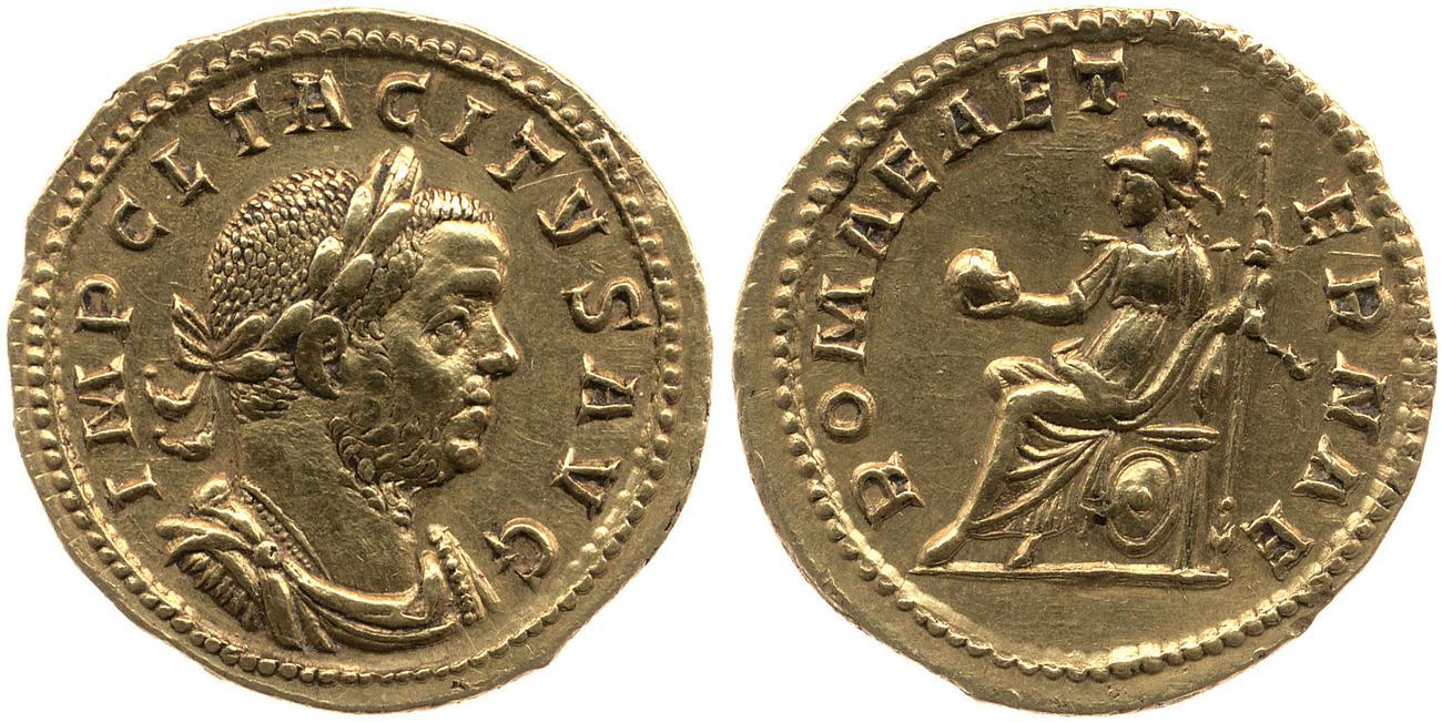 аверс RIC V Tacitus 10