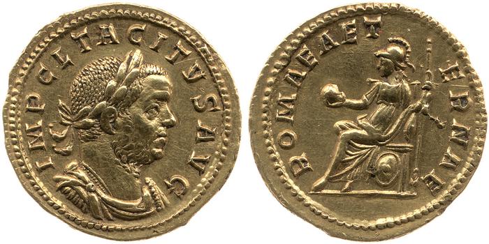 реверс RIC V Tacitus 10