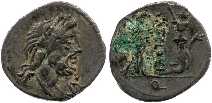 RRC 332/1c, реверс, bm