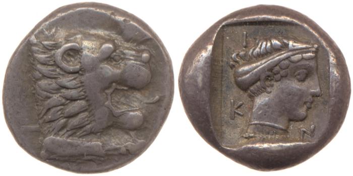 Cnidus Cahn 1970 Series VI, реверс, bm