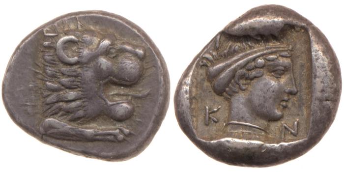 Cnidus Cahn 1970 Series VI, реверс, bm