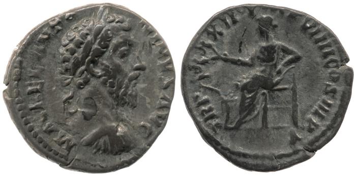 реверс RIC III Marcus Aurelius 385