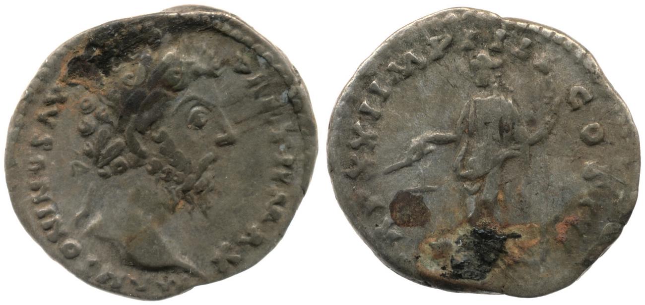 RIC III Marcus Aurelius 171, аверс, bm