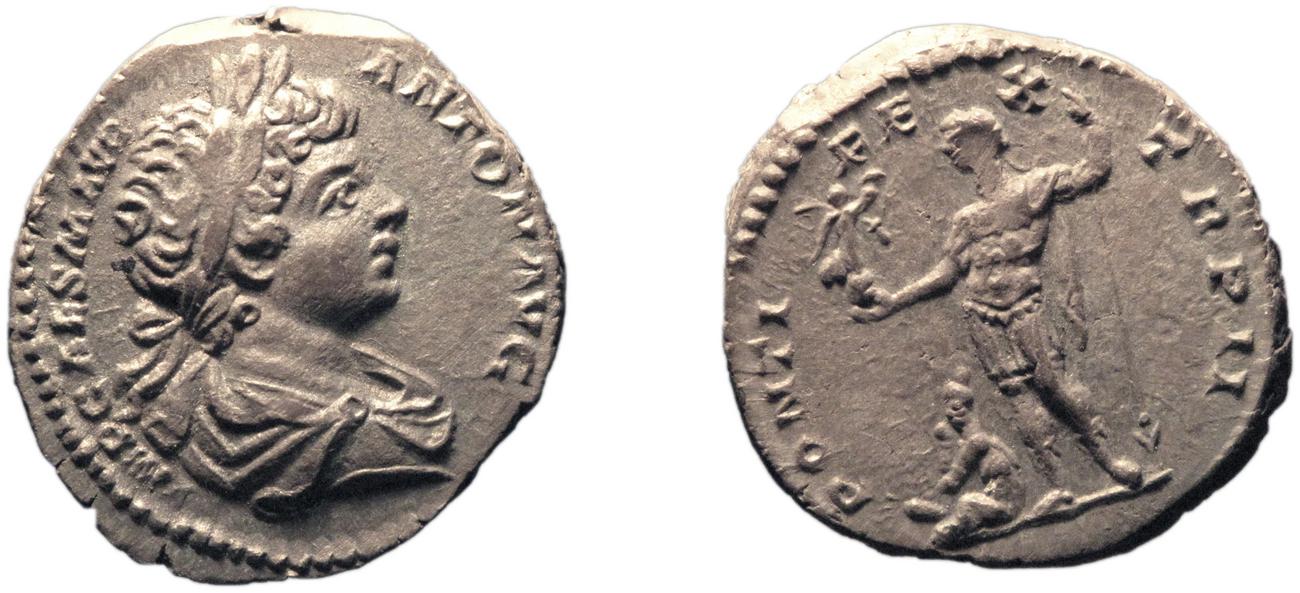 RIC IV Caracalla 27A, аверс, Британский музей