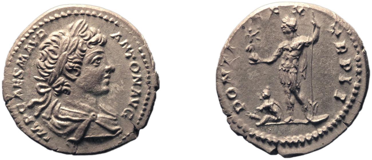 RIC IV Caracalla 27A, аверс, Британский музей