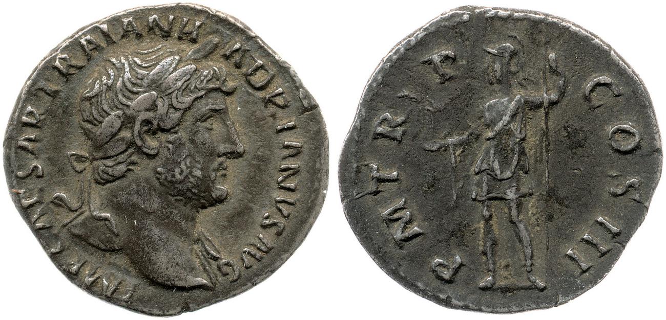 RIC II, Part 3 (second edition) Hadrian 597, аверс, Британский музей