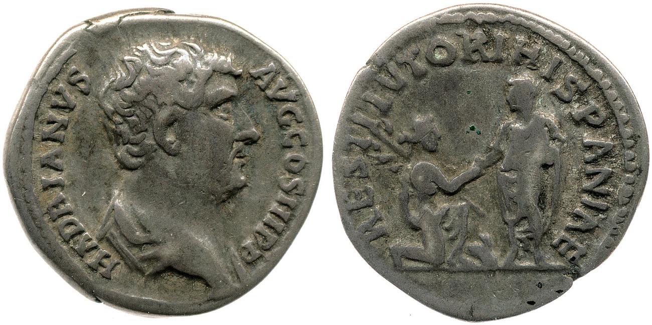 obverse RIC II, Part 3 (second edition) Hadrian 1583