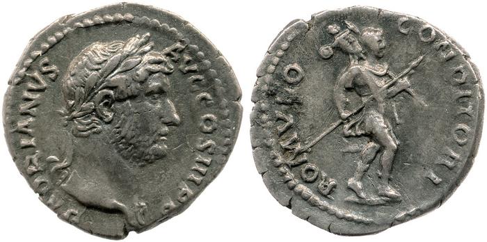 RIC II, Part 3 (second edition) Hadrian 1424, реверс, bm