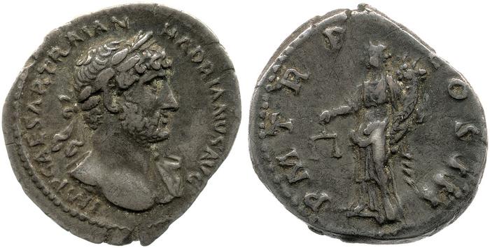 RIC II, Part 3 (second edition) Hadrian 387, реверс, Британский музей