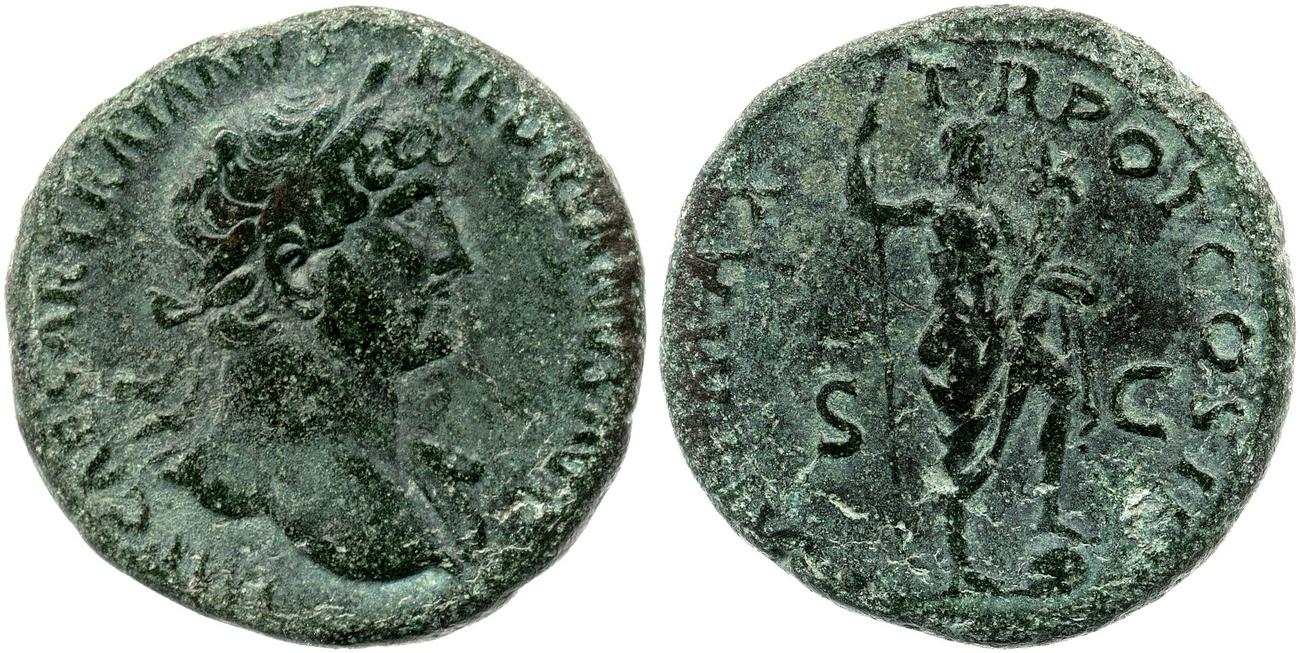 obverse RIC II, Part 3 (second edition) Hadrian 267
