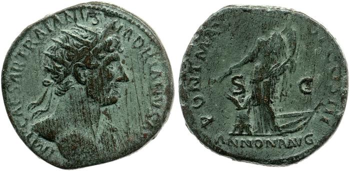RIC II, Part 3 (second edition) Hadrian 234, реверс, Британский музей