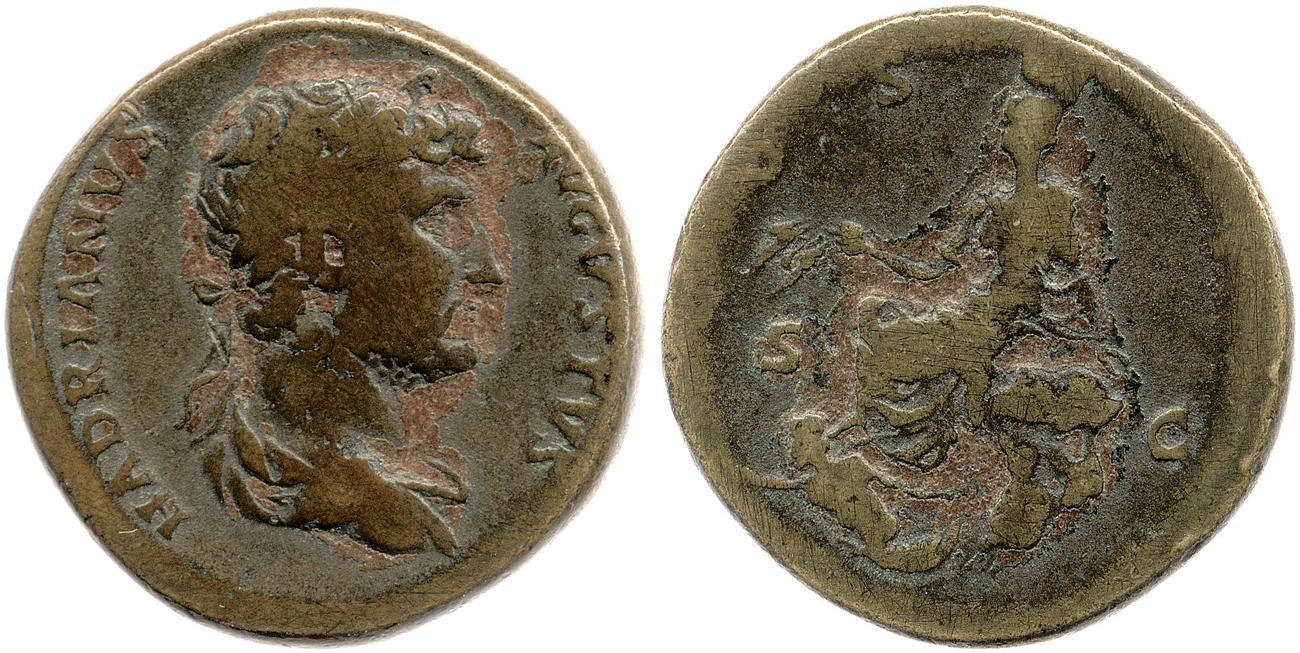 RIC II, Part 3 (second edition) Hadrian 750, аверс, bm