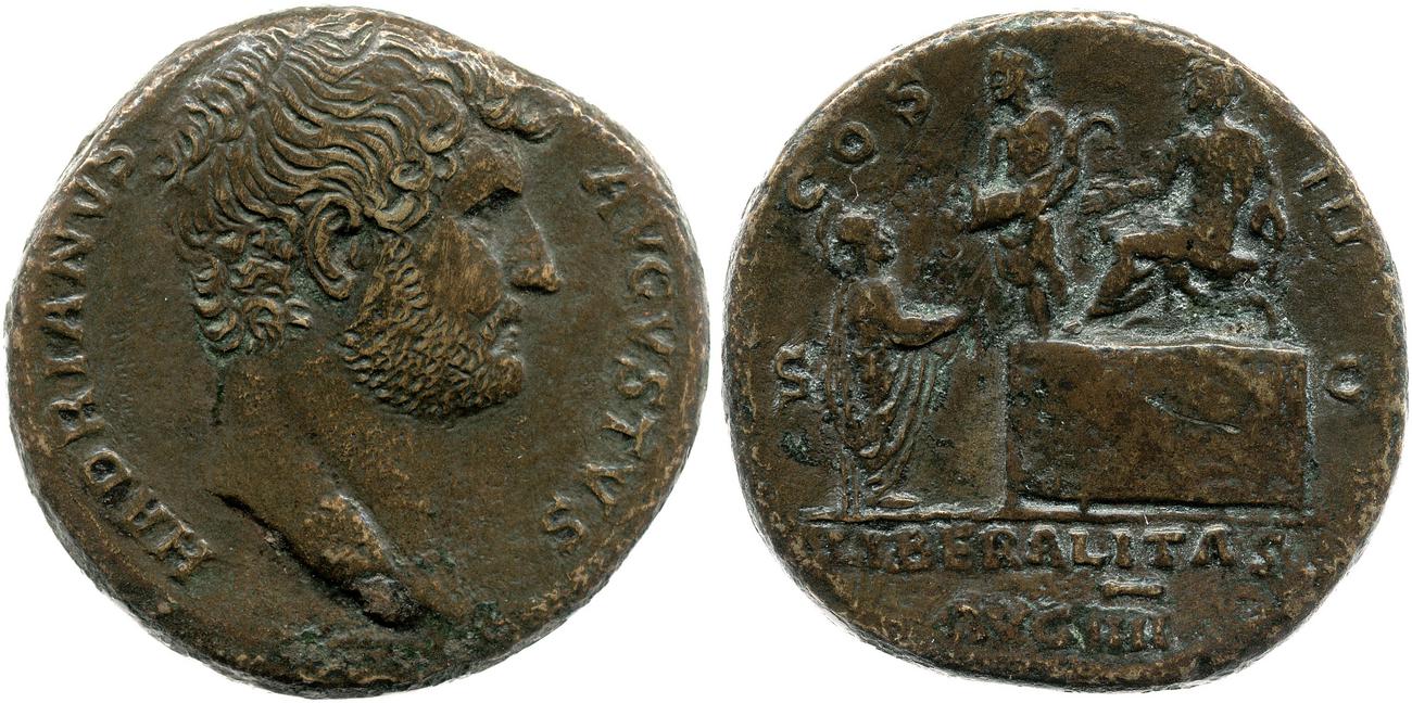 аверс RIC II, Part 3 (second edition) Hadrian 823