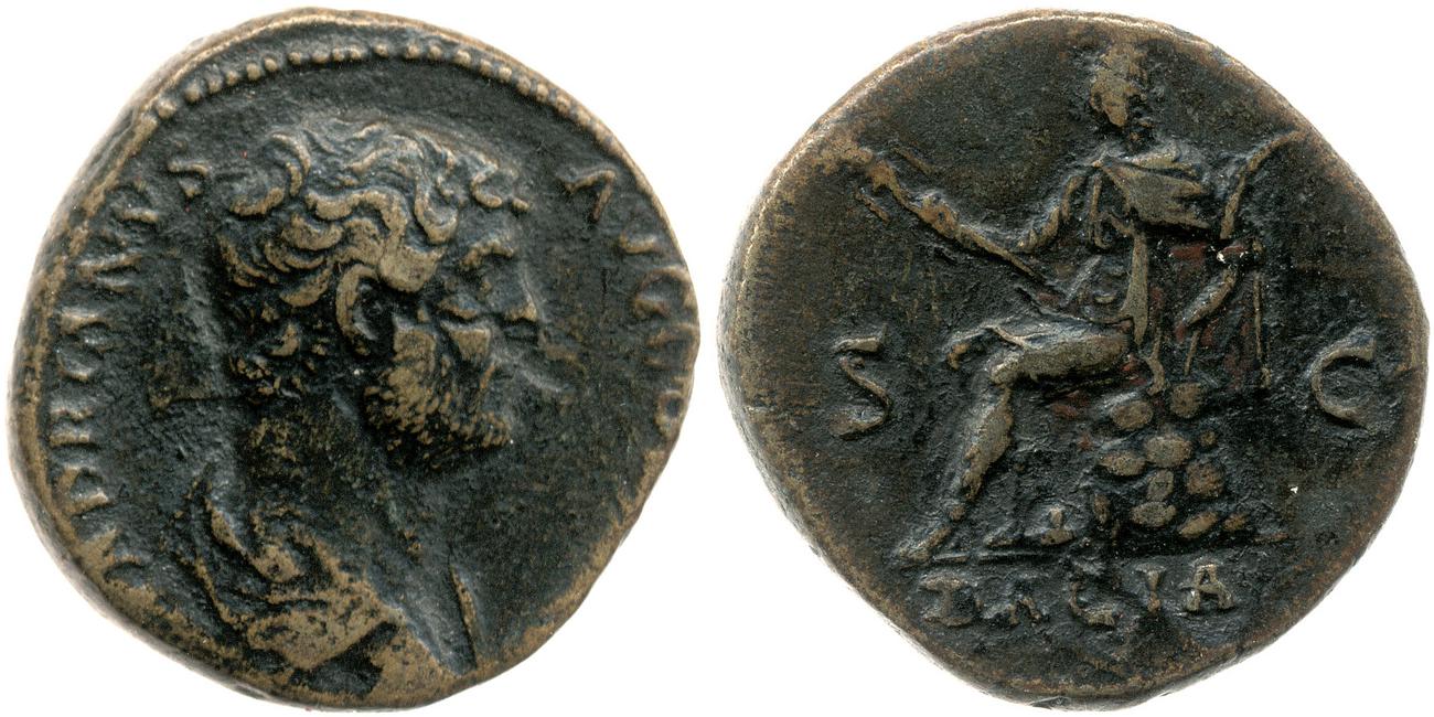 RIC II, Part 3 (second edition) Hadrian 1659, аверс, Британский музей