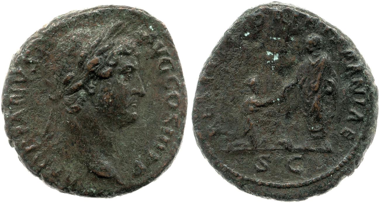 аверс RIC II, Part 3 (second edition) Hadrian 1869