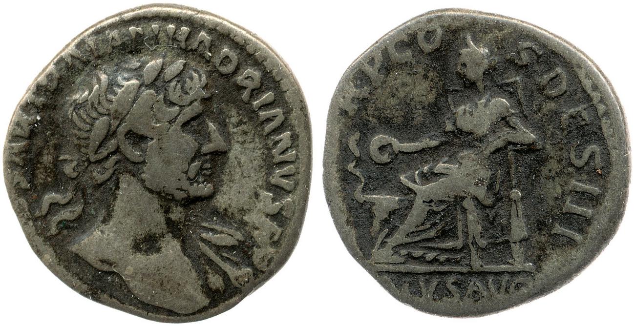 аверс RIC II, Part 3 (second edition) Hadrian 174