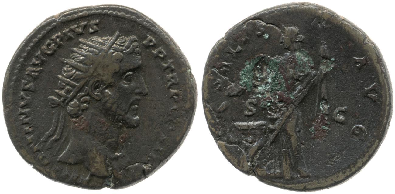 RIC III Antoninus Pius 668, аверс, Британский музей