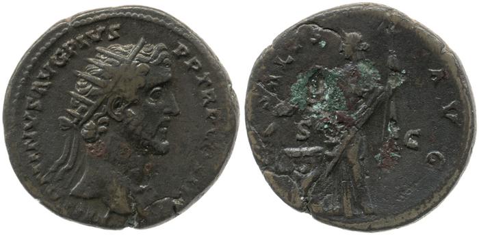 RIC III Antoninus Pius 668, реверс, Британский музей
